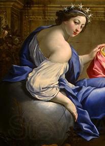 Simon Vouet Low resolution detail of the muse Urania from The Muses Urania and Calliope Germany oil painting art